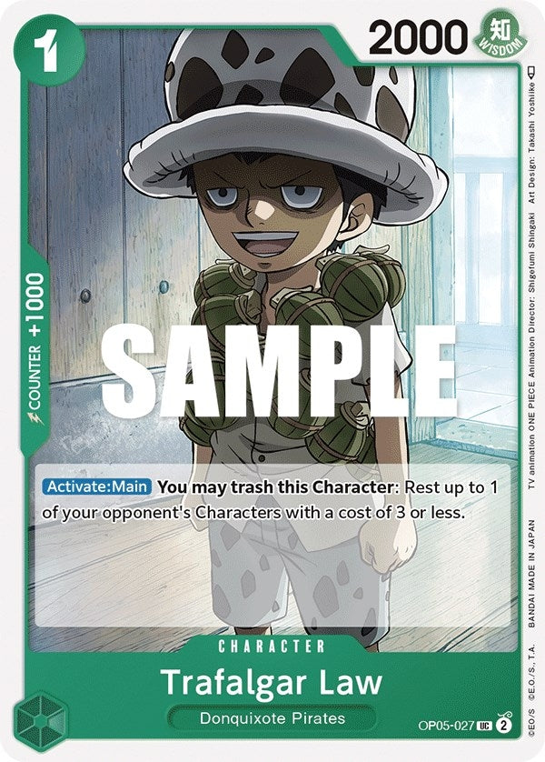 Image for Trafalgar Law (027) (OP05-027) (Awakening of the New Era) (OP05) - One Piece Card Game