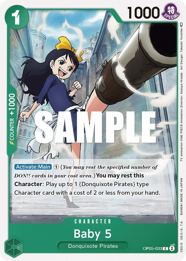 Image for Baby 5 (033) (OP05-033) (Awakening of the New Era) (OP05) - One Piece Card Game