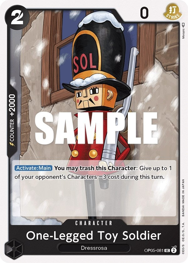 Image for One-Legged Toy Soldier (OP05-081) (Awakening of the New Era) (OP05) - One Piece Card Game