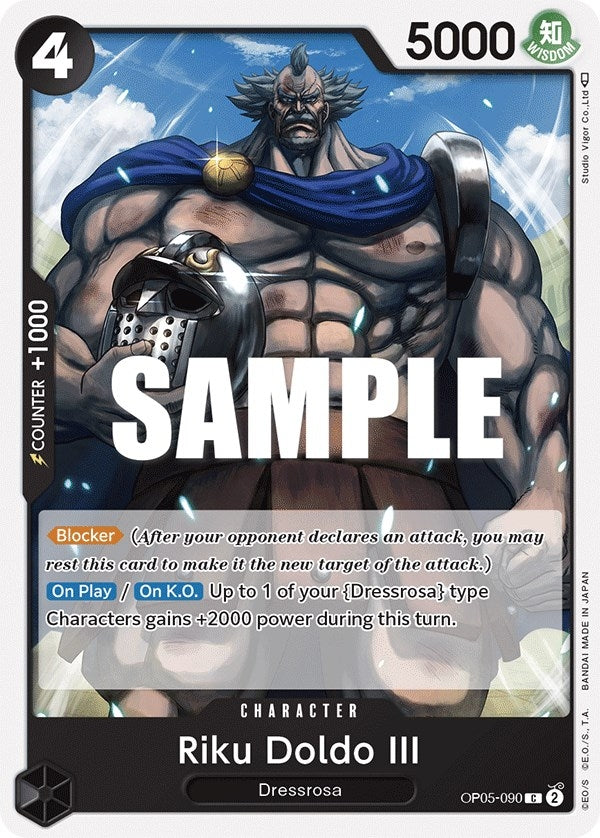 Image for Riku Doldo III (OP05-090) (Awakening of the New Era) (OP05) - One Piece Card Game