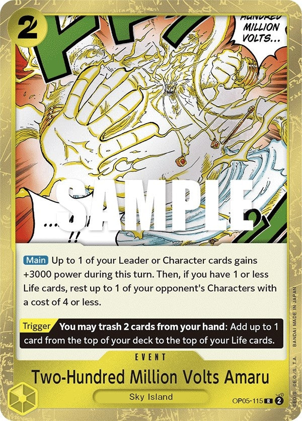 Image for Two-Hundred Million Volts Amaru (OP05-115) (Awakening of the New Era) (OP05) - One Piece Card Game
