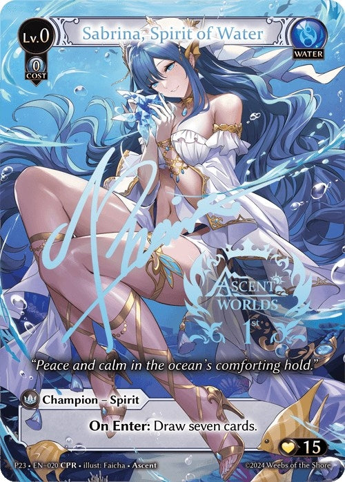 Image for Sabrina, Spirit of Water (020) (Promotional Cards) (P) - Grand Archive TCG