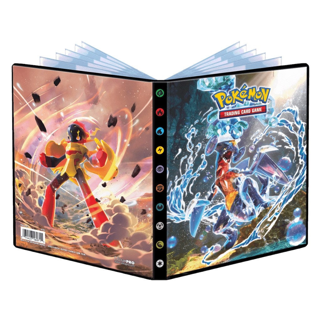 Image for Pokemon Scarlet and Violet Tera Type Garchomp and Armarouge 4-Pocket Portfolio - Storage Albums