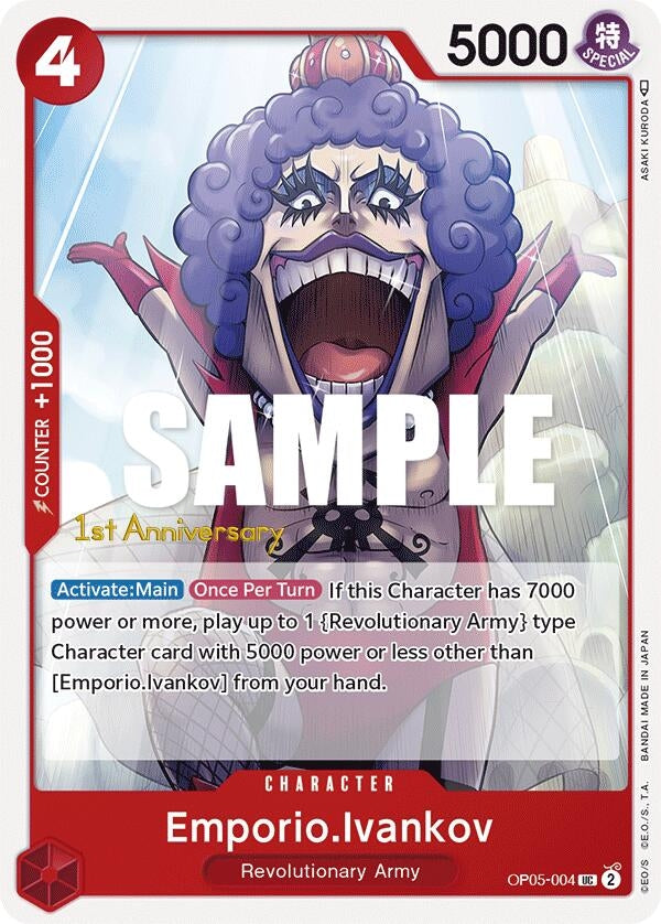 Image for Emporio.Ivankov (OP05-004) (Awakening of the New Era: 1st Anniversary Tournament Cards) (OP05 ANN) - One Piece Card Game