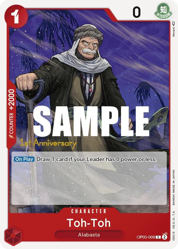 Image for Toh-Toh (OP05-009) (Awakening of the New Era: 1st Anniversary Tournament Cards) (OP05 ANN) - One Piece Card Game