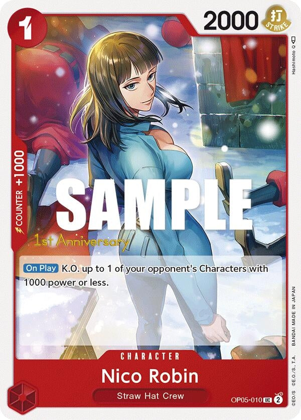 Image for Nico Robin (OP05-010) (Awakening of the New Era: 1st Anniversary Tournament Cards) (OP05 ANN) - One Piece Card Game