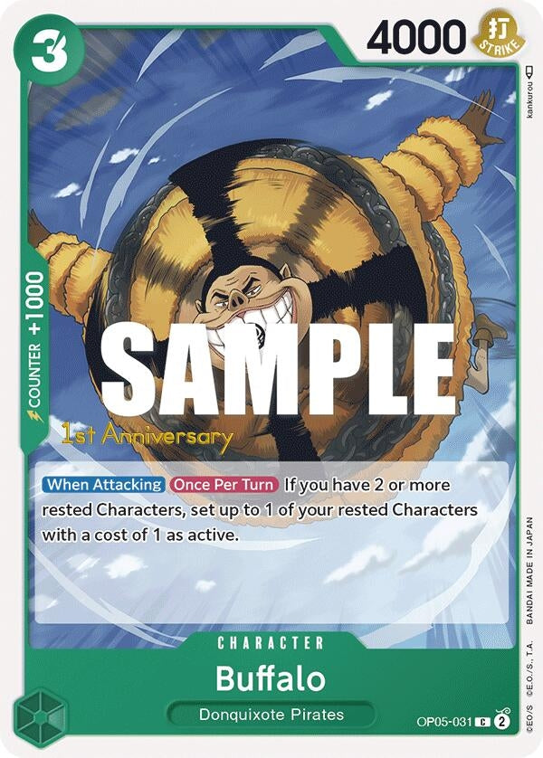 Image for Buffalo (OP05-031) (Awakening of the New Era: 1st Anniversary Tournament Cards) (OP05 ANN) - One Piece Card Game