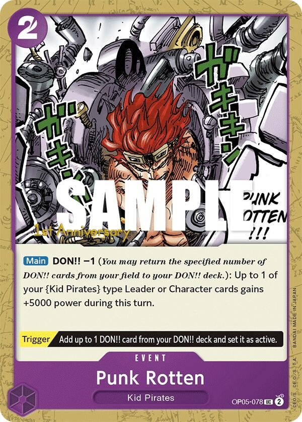Image for Punk Rotten (OP05-078) (Awakening of the New Era: 1st Anniversary Tournament Cards) (OP05 ANN) - One Piece Card Game