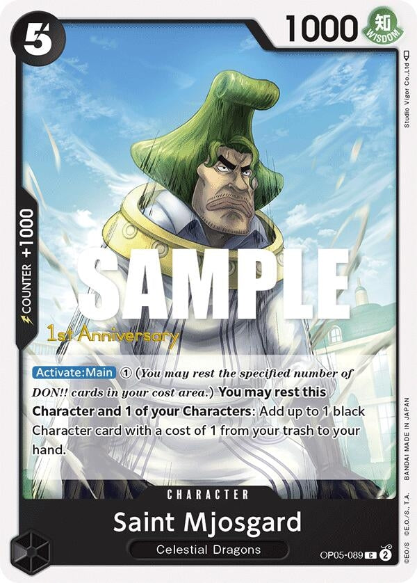 Image for Saint Mjosgard (OP05-089) (Awakening of the New Era: 1st Anniversary Tournament Cards) (OP05 ANN) - One Piece Card Game