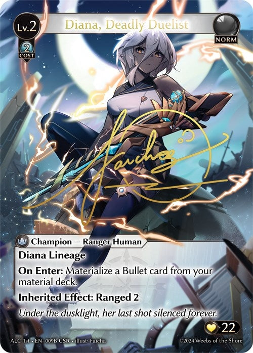 Image for Diana, Deadly Duelist (CSR) (009B) (ALC1E) (009B) (Alchemical Revolution) (ALC) - Grand Archive TCG