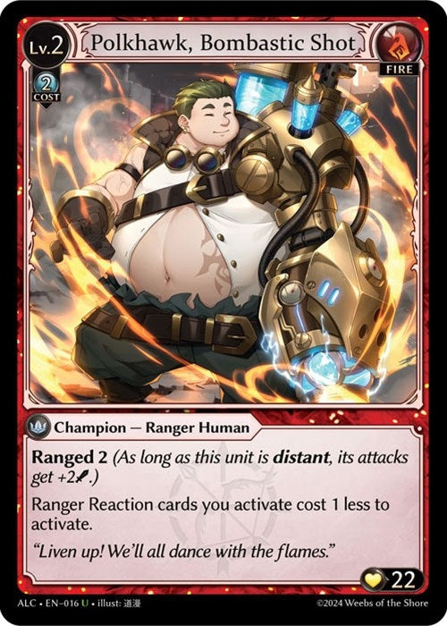 Image for Polkhawk, Bombastic Shot (016) (Alchemical Revolution) (ALC) - Grand Archive TCG