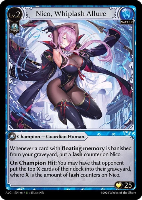 Image for Nico, Whiplash Allure (017) (Alchemical Revolution) (ALC) - Grand Archive TCG