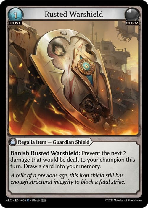Image for Rusted Warshield (026) (Alchemical Revolution) (ALC) - Grand Archive TCG