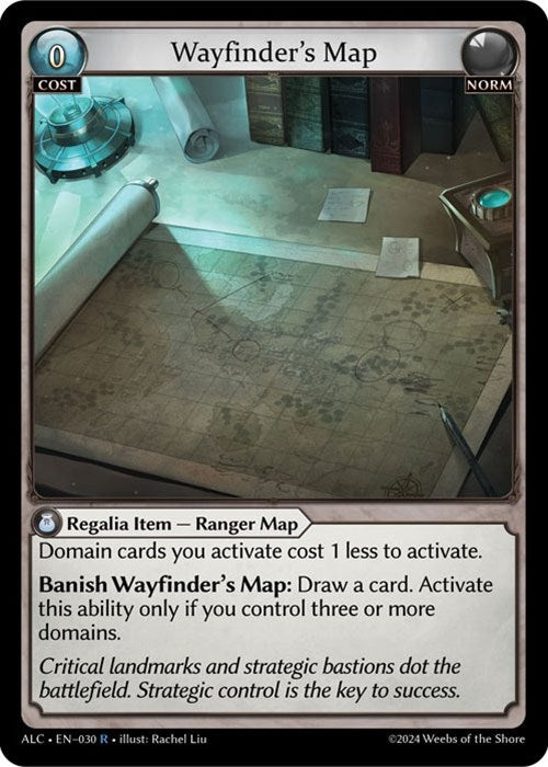 Image for Wayfinder's Map (030) (Alchemical Revolution) (ALC) - Grand Archive TCG