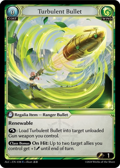 Image for Turbulent Bullet (038) (Alchemical Revolution) (ALC) - Grand Archive TCG