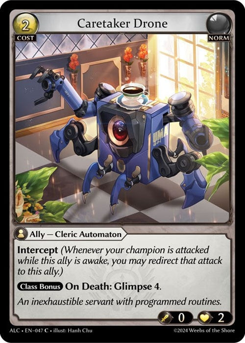 Image for Caretaker Drone (047) (Alchemical Revolution) (ALC) - Grand Archive TCG