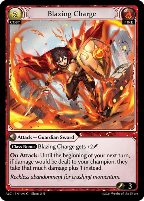 Image for Blazing Charge (097) (Alchemical Revolution) (ALC) - Grand Archive TCG