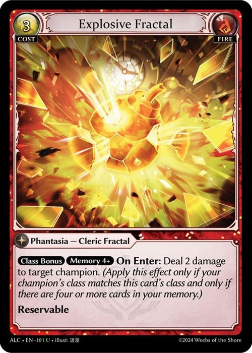 Image for Explosive Fractal (101) (Alchemical Revolution) (ALC) - Grand Archive TCG