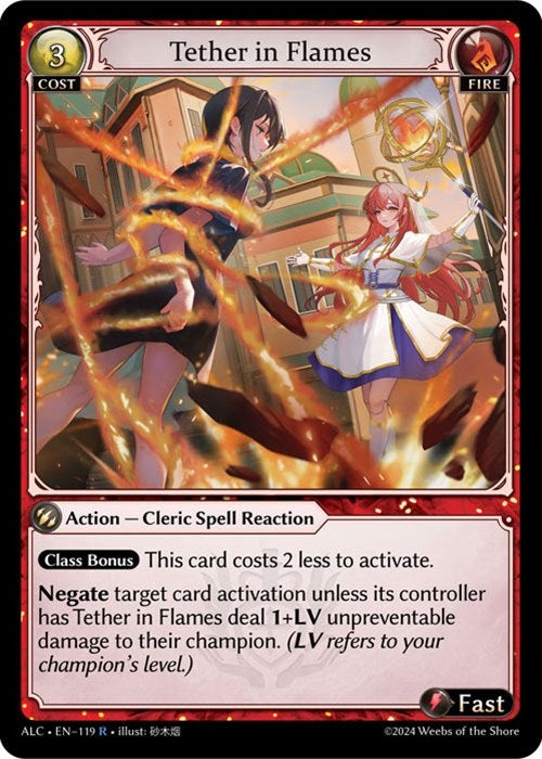 Image for Tether in Flames (119) (Alchemical Revolution) (ALC) - Grand Archive TCG