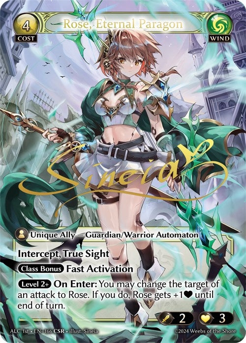Image for Rose, Eternal Paragon (CSR) (ALC1E) (166) (Alchemical Revolution) (ALC) - Grand Archive TCG
