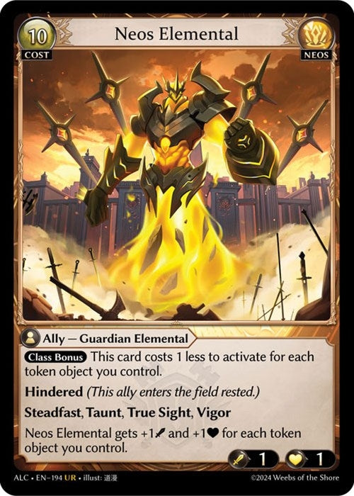 Image for Neos Elemental (194) (Alchemical Revolution) (ALC) - Grand Archive TCG