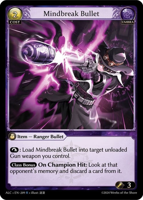 Image for Mindbreak Bullet (209) (Alchemical Revolution) (ALC) - Grand Archive TCG