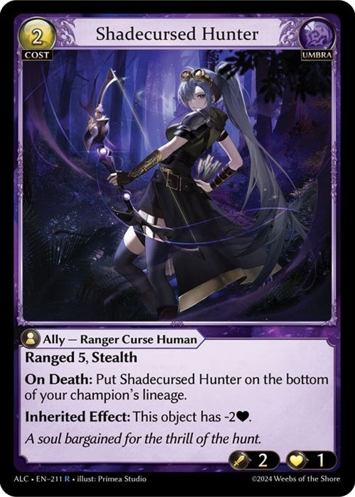 Image for Shadecursed Hunter (211) (Alchemical Revolution) (ALC) - Grand Archive TCG