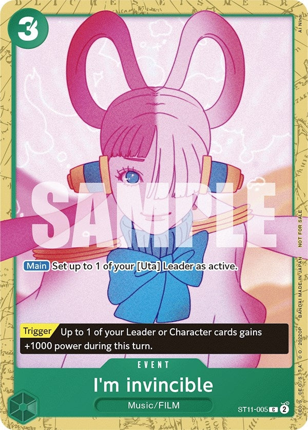 Image for I'm invincible (Starter Deck 11: Uta Deck Battle) (ST11-005) (One Piece Promotion Cards) (OP-PR) - One Piece Card Game