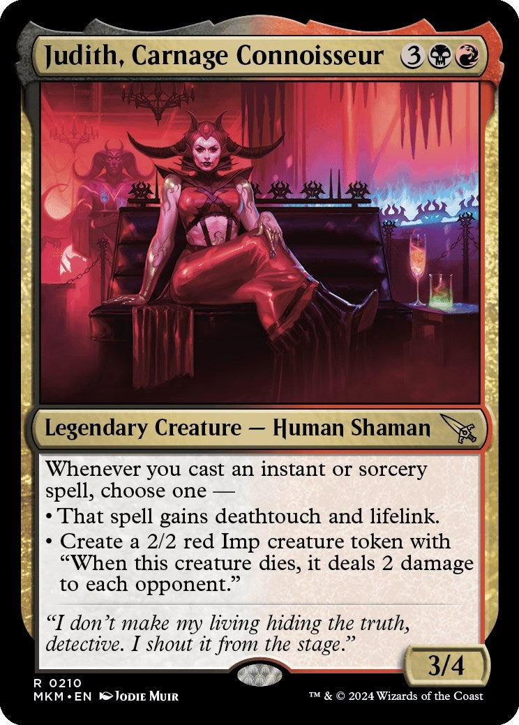 Judith, Carnage Connoisseur (210) (Murders at Karlov Manor)