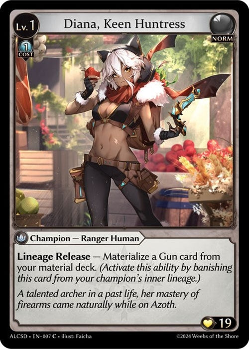 Image for Diana, Keen Huntress (007) (Alchemical Revolution Starter Decks) (ALCSD) - Grand Archive TCG
