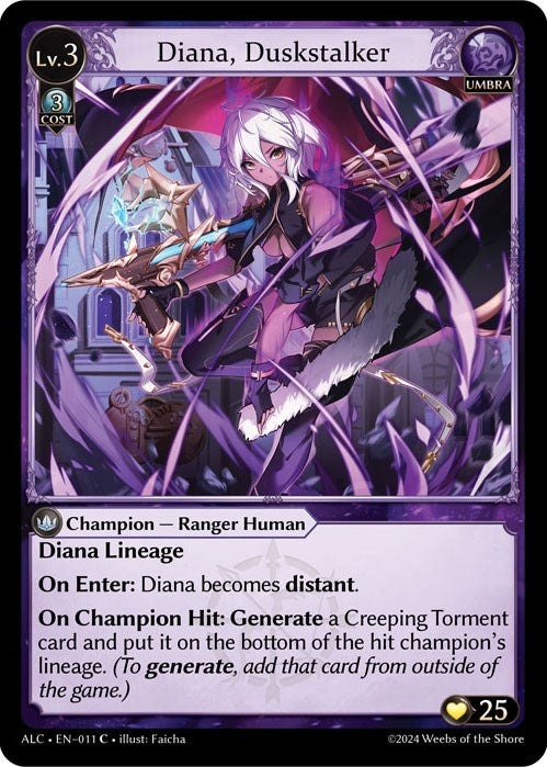 Image for Diana, Duskstalker (009) (Alchemical Revolution Starter Decks) (ALCSD) - Grand Archive TCG