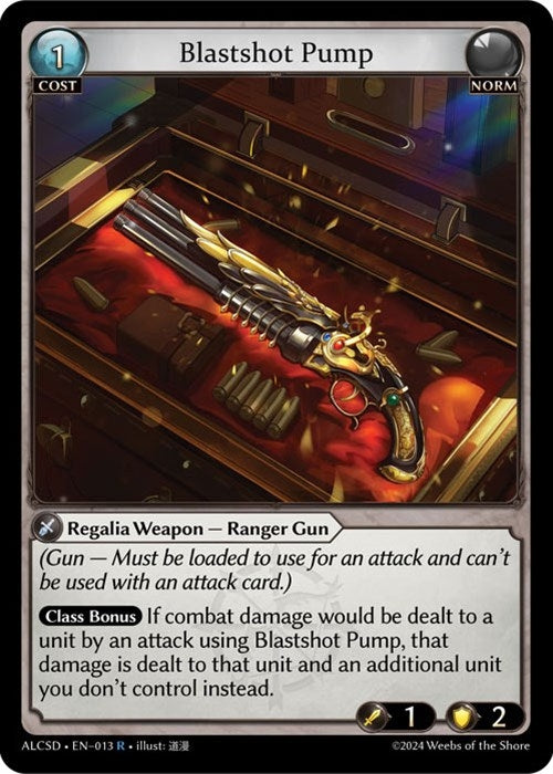 Image for Blastshot Pump (013) (Alchemical Revolution Starter Decks) (ALCSD) - Grand Archive TCG