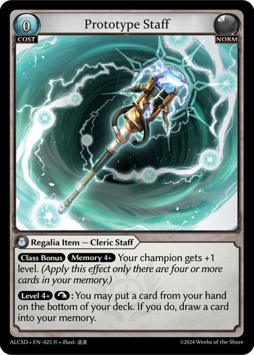 Image for Prototype Staff (025) (Alchemical Revolution Starter Decks) (ALCSD) - Grand Archive TCG