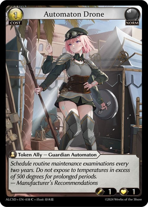 Image for Automaton Drone (038) (Alchemical Revolution Starter Decks) (ALCSD) - Grand Archive TCG