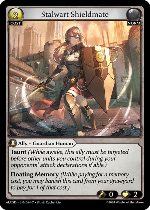 Image for Stalwart Shieldmate (064) (Alchemical Revolution Starter Decks) (ALCSD) - Grand Archive TCG