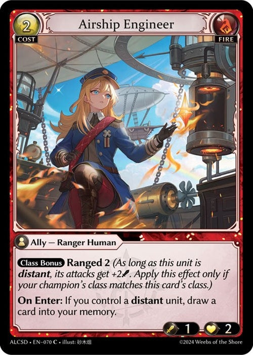 Image for Airship Engineer (070) (Alchemical Revolution Starter Decks) (ALCSD) - Grand Archive TCG