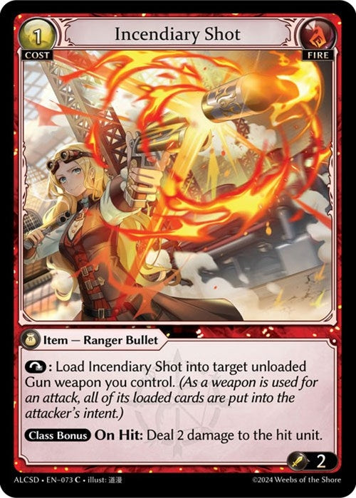 Image for Incendiary Shot (073) (Alchemical Revolution Starter Decks) (ALCSD) - Grand Archive TCG