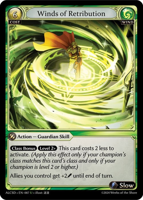 Image for Winds of Retribution (087) (Alchemical Revolution Starter Decks) (ALCSD) - Grand Archive TCG