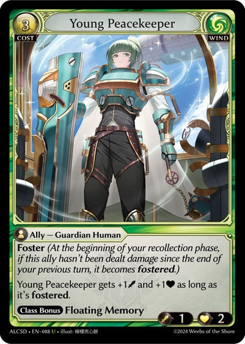Image for Young Peacekeeper (088) (Alchemical Revolution Starter Decks) (ALCSD) - Grand Archive TCG