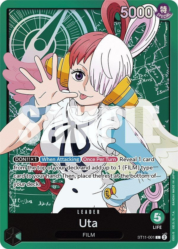 Image for Uta (001) (ST11-001) (Starter Deck 11: Uta) (ST-11) - One Piece Card Game
