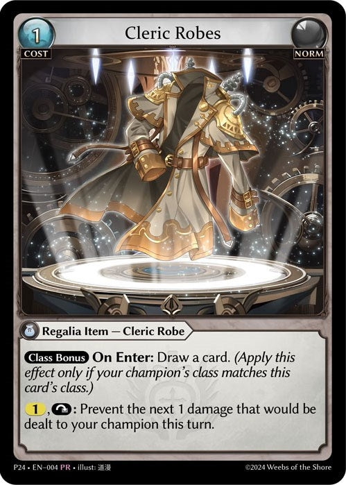 Image for Cleric Robes (004) (Promotional Cards) (P) - Grand Archive TCG