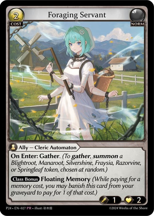 Image for Foraging Servant (027) (Promotional Cards) (P) - Grand Archive TCG