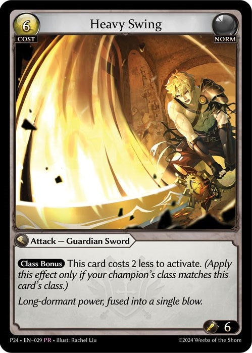 Image for Heavy Swing (029) (Promotional Cards) (P) - Grand Archive TCG