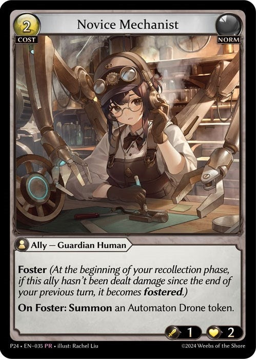 Image for Novice Mechanist (035) (Promotional Cards) (P) - Grand Archive TCG