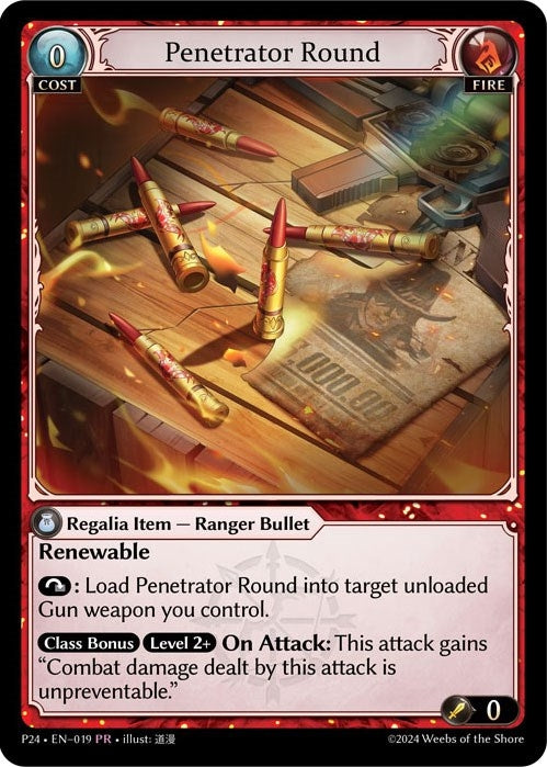Image for Penetrator Round (019) (Promotional Cards) (P) - Grand Archive TCG