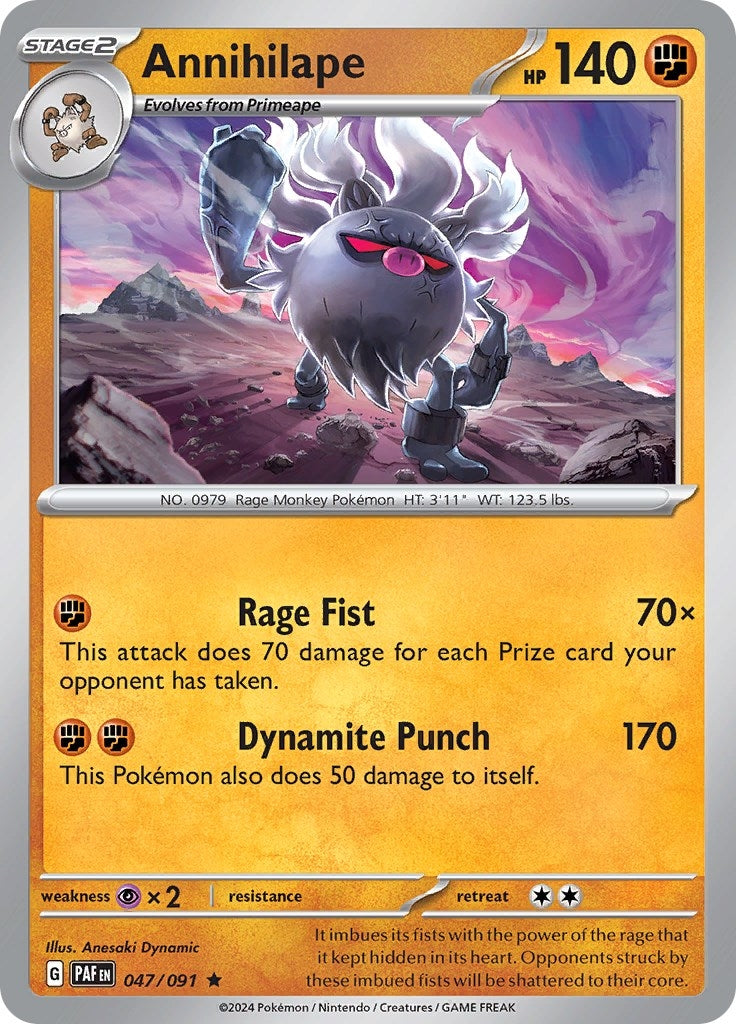 Image for Annihilape (047/091) (SV: Paldean Fates) - Pokemon