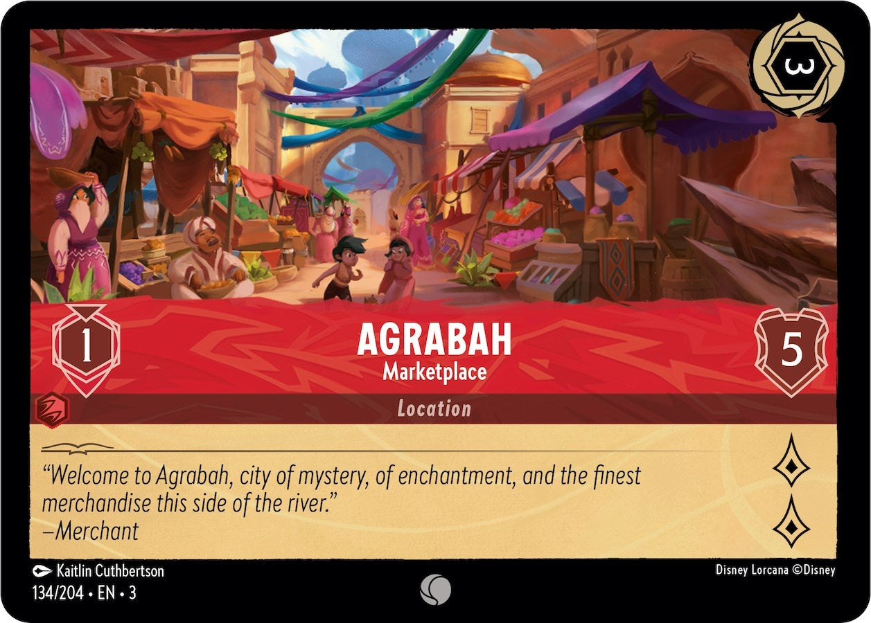 Image for Agrabah - Marketplace (134/204) (Into the Inklands) (3) - Disney Lorcana