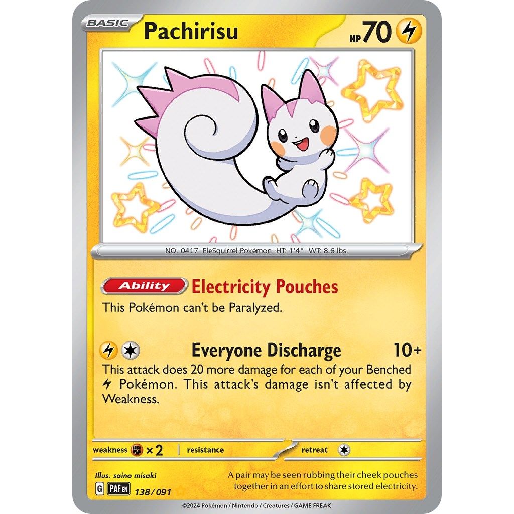 Pachirisu (138/091) (SV: Paldean Fates) - PokeBox USA