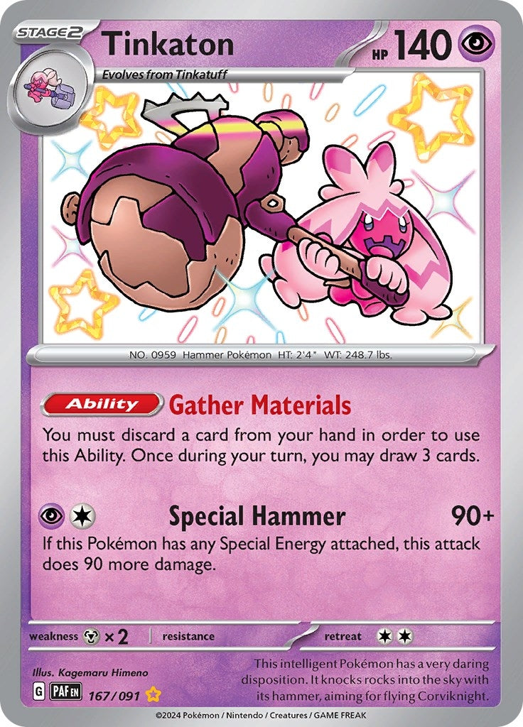 Tinkaton (167/091) (SV: Paldean Fates) - PokeBox USA