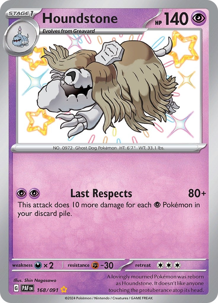Image for Houndstone (168/091) (SV: Paldean Fates) - Pokemon